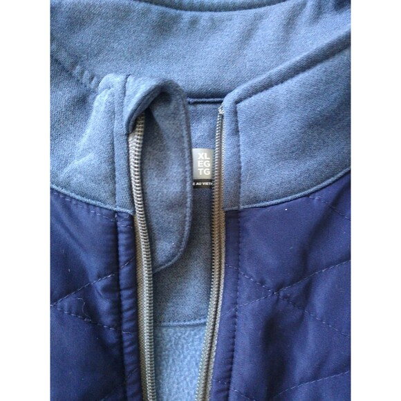 Callaway Men’s Blue Quilted Zip Golf Soft Shell Fleece Jacket Sz XL Sporty Soho - Picture 3 of 5
